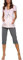 Italian Fashion Pyjama Femme Enceinte | Pyj' Allaitement Coton | Tenue Maternité Accouchement | 2 Pièces avec T-Shirt Manches Courtes & et 3/4 Pantalon | Pyjama Grossesse et Maternité S-XXL