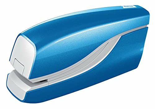 Petrus Grapadora petrus electrica e-310 wow azul metalizado capacidad 12 hojas usa grapa nº 10