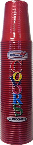 DOPLA 50 Bicchieri 200 CC Rosso - Linea Colors