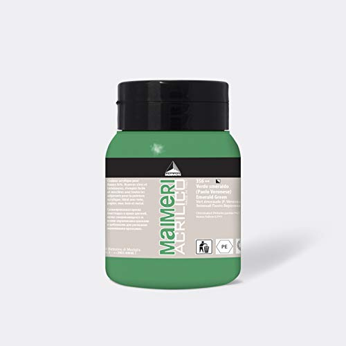 Maimeri Acrílico - 500 ml - 356 verde esmeralda (P. Veronese)