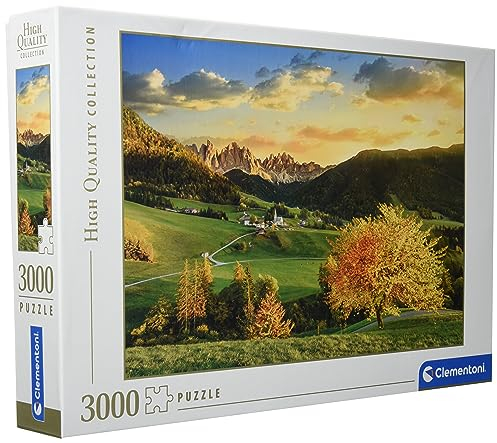Clementoni 33545 Die Alpen – Puzzle 3000 Teile ab 9 Jahren, buntes Erwachsenenpuzzle mit kräftigen Farben, Geschicklichkeitsspiel für die ganze Familie, schöne Geschenkidee