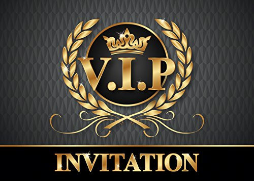 EDITON COLIBRI (10718 FR) VIP Einladungen auf Französisch: Packung mit 10 Einladungskarten V.I.P. für den nächsten Kindergeburtstag/Party/Party