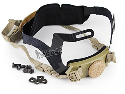 decho-c elmetto Advanced cingolata testa di bloccaggio del sistema di sospensione regolabile tattico sottogola testa chiusura fibbia del casco di ricambio di, T