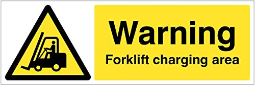 Caledonia Signs Warning Forklift charging area Rigid PVC Safety Sign