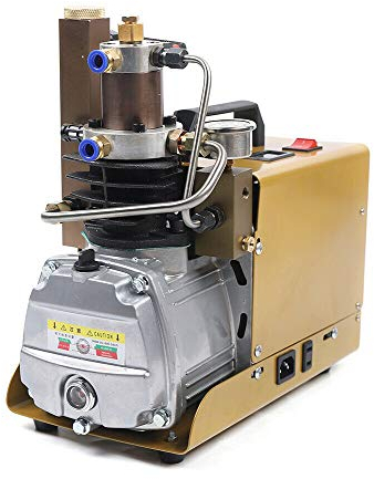 30 MPA Hochdruck-Druckluftpumpe Elektrischer Luftkompressor, PCP-Luftpumpe für Druckluftpistole PCP-Luftpumpe Geeignet für normale Pkw-Fahrräder und Fahrradreifen, Maximales Aufblasvolumen: 2L/0.44gal