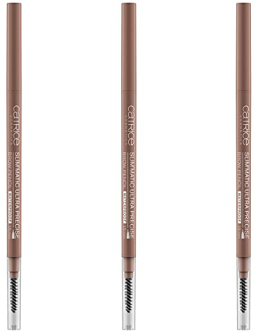 Catrice Augenbrauenstift - Catrice Slim'Matic Ultra Precise Brow Pencil, mit Augenbrauen Bürste, 3er Pack (3x0,05g), Nr. 020 Medium