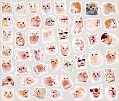 AMOYER 100pcs / Pack Washi Aufkleber Kawaii Katze Dekorative Sticker Scrapbooking DIY Tagebuch Kawaii Briefpapier Nette Aufkleber