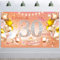 HOWAF 30. Geburtstag Banner für Frau 30. Geburtstag Dekoration Rose Gold, Stoff Plakat für 30. Geburtstag Hintergrund Deko Photo Booth für 30. Geburtstag Garten Tisch Mauer Deko
