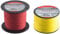 Connex Maurerschnur gelb - 100 m Länge - Ø 1,2 mm - COX781562 & Maurerschnur rot - 100 m Länge - Ø 1,7 mm - Polypropylen geflochten - Knotenfest - Reißfest & Belastbar - COX781547