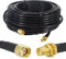 Boobrie Cable de Extensión RP-SMA, 10M RG58 Mejorado Macho a Hembra, Baja Pérdida para Tarjeta de Red Inalámbrica y Cámara