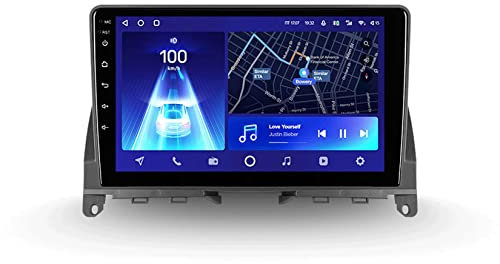 Autoradio Bluetooth Autoradio mit DAB Navi Android für Mercedes Benz C Class 3 W204 S204 2006-2011 Plug-and-Play Auto-Multimedia-Player mit 1080P HD-Touchscreen DAB/GPS/FM (Color : T300 1+16G)