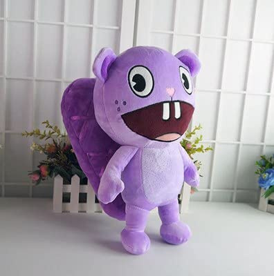 Happy Tree Friends Gefüllte Animasl Plüschpuppe, HTF Flippy Plüschtiere, Weiche Umarmungskissen, Heimdekoration, Jungen, Mädchen, Toothy, 37 cm