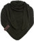 Knit Factory - Dreiecksschal Sally - Damen Strickschal mit Wolle - Grob gestrickten Schal - Hochwertige Qualität - XXL Schal - 220x85 cm - Khaki