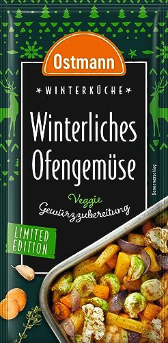 Ostmann Gewürze – Winterliches Ofengemüse Gewürzzubereitung, für 4 Portionen, Gewürz für Winter- und Ofengemüse, 10 g im Beutel (Verpackungsdesign kann abweichen)