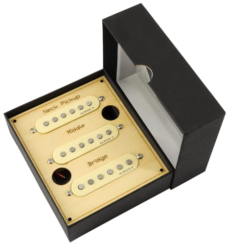 Ogdni 6 Saiten Sattelbrückenplatte, 3-Wege-Schalter-Steuerplatte Gitarrenhals Tonabnehmer-Set für Telecaster E-Gitarren Ersatz (amzn.gr.GMB128A-uAXzDQNZTN5WihzMUsckF-LN)