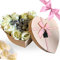 MY TEST NARAMAKI® Idee Regalo San Valentino e Festa della Donna 2025 - Cofanetto a Cuore con Rose Bianche Artificiali + 120gr Baci Perugina Classico Fondente Luisa (ROSE BIANCHE)