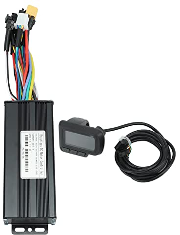 Aoutecen Sinuswellen-Controller für Elektrofahrräder, schnelle Wärmeableitung, 3-Modus-Sinuswellen-Controller 30A Selbstlernfunktion, 24V 36V 48 V für bürstenlosen Motor mit 1000 W bis 1500 W