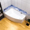 ECOLAM® Eckbadewanne Badewanne Acrylwanne HELA 150x90 cm LINKS Acryl Sanitäracryl + Acrylschürze + Ablaufgarnitur Ab- und Überlauf Automatik Füße Silikon pflegeleicht Qualitätswanne