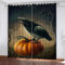 GIOVIA 3D Halloween Vorhänge Abdunkelnde mit ösen 2 Stücks Gardinen Blickdicht Verdunkelungs Krähe Kürbis Kälteschutz Scheibengardinen für Junge Mädchen Schlafzimmer B 234 X H 183 cm
