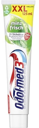 Odol-med3 Original, Zahnpasta, Minzfrisch,täglich sauber, 3in1 Schutz, hilft, das Zahnfleisch zu schützen, 125ml, zahncreme