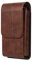 Sac de Ceinture pour Téléphone Portable Cuir Marron, Pochette de Ceinture de Téléphone Portable Homme, Vertical Téléphone Sacoche de Ceinture Homme en Cuir Coque Sac Banane avec Boucle de Ceinture