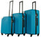 Neo 3 Piece Hard Shell Luggage Suitcase Set ABS Expandable Handle Lightweight Durable Trolley Travel with 360 Spinner Wheels Inbuilt Lock 20 24 28 (Electric Blue)