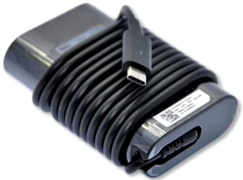 Original Dell 45W USB-C Netzteil (Ladegerät, Ladekabel) für Dell Latitude 3390 5175 5179 5285 5289 7212 7275 7285 7289 7389 7390, XPS 12 9250, 13 9365, 9370, Chromebook 5190 mit Netzkabel (EU)