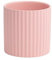siduytin Gestreifter Keramik Blumentopf im nordischen Stil, rund, Glatte Oberfläche, für Büro, Garten, Topfschmuck, Geschenke, Rosa, 10 * 10cm