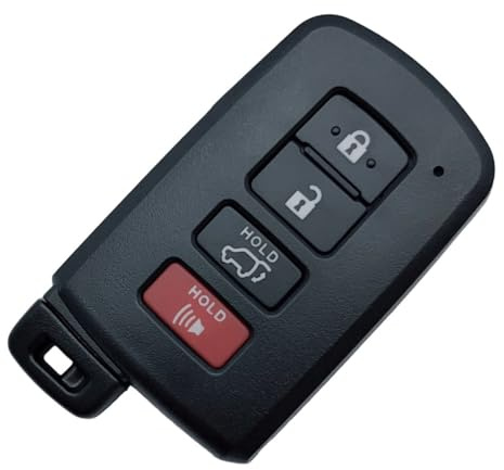 Replacement Key Fob Shell Case for Toyota Highlander 2014 2015 2016 2017 2018 2019 Keyless Entry Remote Car Key Fob Cover Casing with Uncut Blade Blank (for Toyota-C)