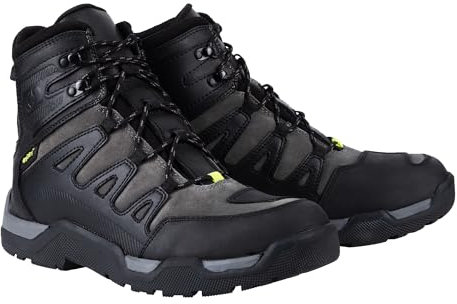 Oxford Canyon Dry2dry Motorcycle Boot, Stivali da Motocicletta Uomo, Nero Grigio, 41 EU