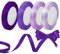 KASESSS 4 Rollen Geschenkband Violett, 22m Schönes Schleifenband, Satinband 10mm Breit, Geschenkband Hochzeit, Basteln Geschenkbänder zum Schnüren Band Stoffband für Weihnachten Hochzeit Geburtstag