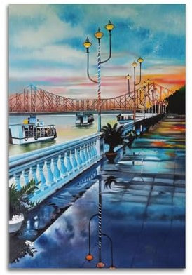 ZSLYMX Minimalistisches Retro-Kunstlandschaftsposter, Ölgemälde, Park, Marvel-Poster, dekorative Malerei, Leinwand, Wandposter für Schlafzimmer, Dekoration und Kunstdruck, moderne Familie, 20 x 30 cm