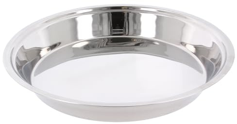 Stainless Steel Parat Indian Dough Kneading Plate Multipurpose Mixing Bowl Flour Atta Parat Dough Mixer Kneader Dish Bowl for Kitchen Baking Cooking Food Prep Supplies (No.14 (Diameter: 31.5cm))