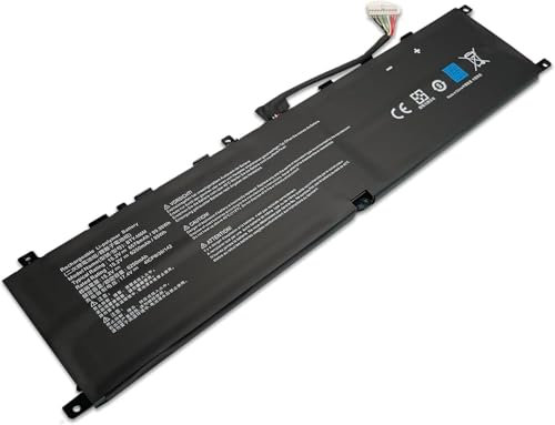 BTY-M6M - Batteria di ricambio per MSI Creator 15 A10SD A10SF GS66 Stealth 10SFS 10SGS 10SE-045 10UG GE66 Raider 10SFS WS66 10TMT-207US GE76 Raider 10UH Series (15,2 V 99 Wh 622 50 mAh