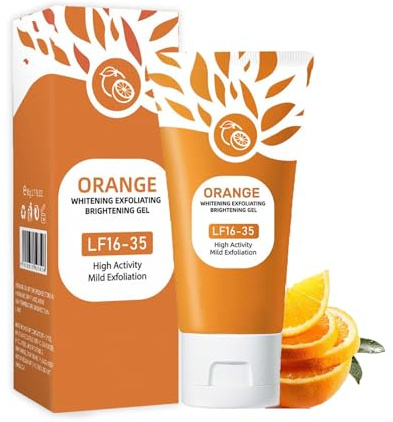 Orange Enzymes Exfoliating Gel, Natürliches Orange Peeling Gel, Gesicht Reinigung Peeling, Gentle Exfoliating Face Scrub, Tiefenreinigung und Feuchtigkeitsspendende. (1Pcs, 50g)