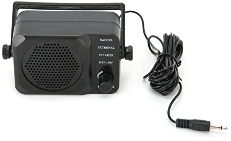 BAFOVY 3.5mm Plug Portable Mini External Speaker with Noise Filter for CB Radio, Car Radio - Volume Control, Handheld, Ideal for Mobile Communication