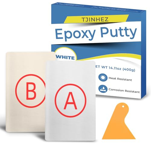 Epoxy Putty White 400g, 2 Part Underwater Repair Putty for Pool Leaks - High-Strength Multi-Purpose Epoxy Repair Putty & Sculpting Clay for Metal, Plastic, Ceramic, Wood, Tile & Concrete