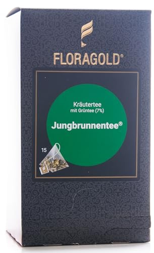 FLORAGOLD Pyramidenbeutel Kräutertee Jungbrunnentee, 1er Pack (1 x 38 g)