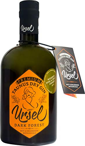 Premium Taunus Dry GinUrsel Dark Forest - Harmonischer Gin mit frischen Wald- und Zitrusnoten – London Dry Gin Tradition