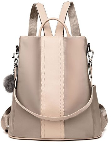 LOSMILE Damen Rucksack Handtaschen Nylon Daypack Umhängetasche Reiserucksack Schulrucksack Backpack Schultertasche PU Leder Anti Diebstahl Tasche für Schule Reise Arbeit