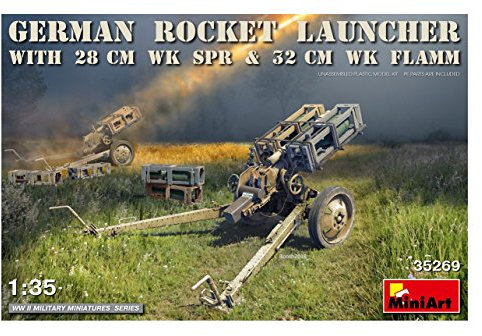 MiniArt Modellbausatz German Rocket Launcher with 28cm WK SPR & 32cm WK Flamm
