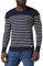 Armor Lux Herren Marinière Port-louis Héritage Homme Langarmshirt, Mehrfarbig (600 Navire/Blanc 600), L EU