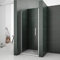 Box doccia nicchia, battente, trasparente 70x185cm, piatto doccia 70x120cm