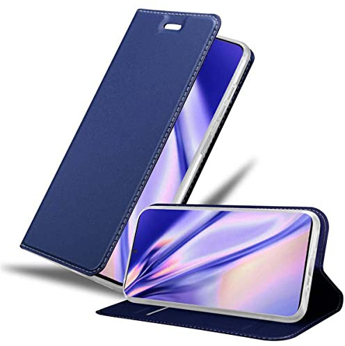 Cadorabo Hülle kompatibel mit Samsung Galaxy S20 Plus aus Premium Kunst Leder Flip Klappbare Stoßfeste Magnetische [Standfunktion] [Kartenfächern] Cover Hülle für Galaxy S20 Plus Tasche in Blau