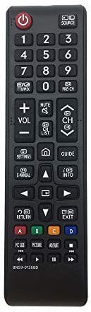 New Replacement Samsung Remote Control BN59-01268D for Samsung TV Remote control LCD LED smart TV QE49Q7 QE55Q7 QE65Q8 QE65Q9 QE75Q7 UE32M UE32M5525 UE32M5590 UE40MU6100 - NO SETUP REQUIRED