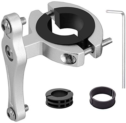 HONZUEN Universal MTB Flaschenhalter Adapter Aluminum, Fahrrad Ersatz Flasche Halterung Wasserflasche Cage Halter Regal Rack Halterung, Seat Post Lenkerhalterung, Silber