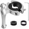 HONZUEN Universal MTB Flaschenhalter Adapter Aluminum, Fahrrad Ersatz Flasche Halterung Wasserflasche Cage Halter Regal Rack Halterung, Seat Post Lenkerhalterung, Silber