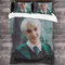 NICHIYOBI Draco Malfoy Bettbezug Bettwäsche Set - Bettbezug und Kissenbezug,Mikrofaser,3D Digital Print dreiteiliger Bettwäsche (3,Single 135x200cm+80 * 80cm)