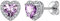 Suplight Orecchini a Lobo Argento 925 Cuore, Orecchini con Ametista, Orecchini con Pietre Viola Alessandrite Giugno, Accessori Elegante con Confezione Regalo