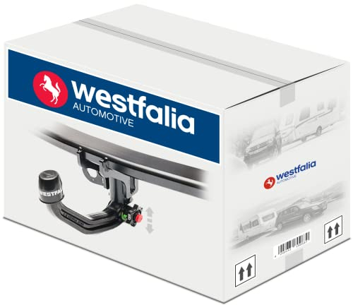 WESTFALIA Nuovo gancio di traino estraibile verticale compatibile con Nissa Qashqai I (J10) 02.2007-01.2014 con universale kit elettrico 13-poli